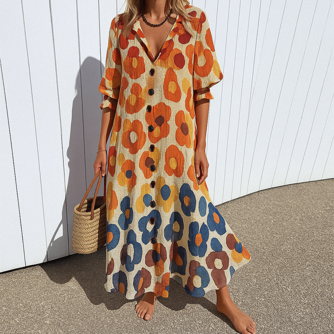 Talina – Elegancka sukienka wyszczuplająca w stylu boho