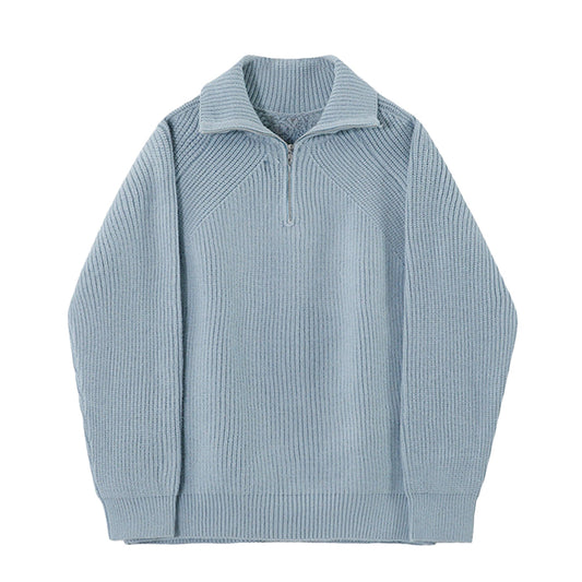 Martin | Pull Azure à quart de zip