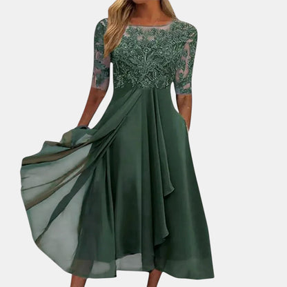 Rozalia | Elegancka Sukienka Koronkowa