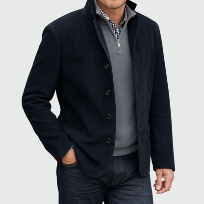 Iwan | Elegancka Męska Kurtka Zamszowa