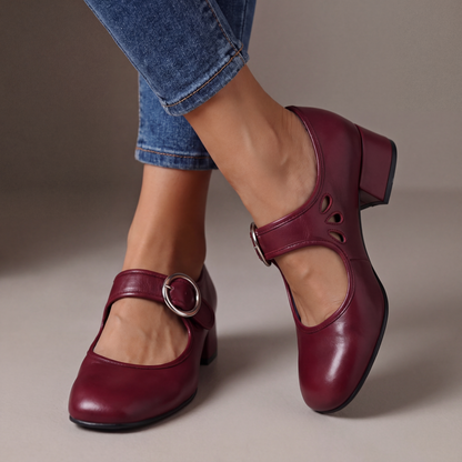 Ewa | Skórzane Buty Ortopedyczne Mary Jane