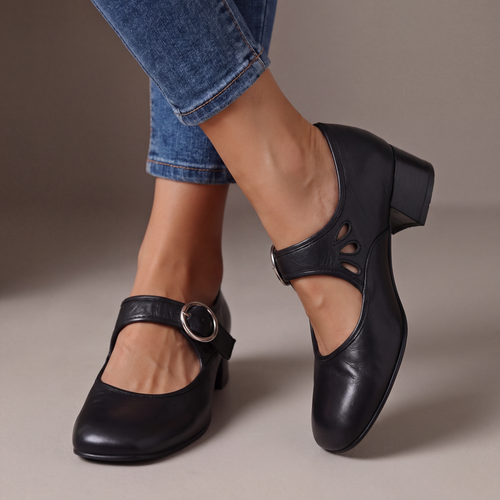 Ewa | Skórzane Buty Ortopedyczne Mary Jane