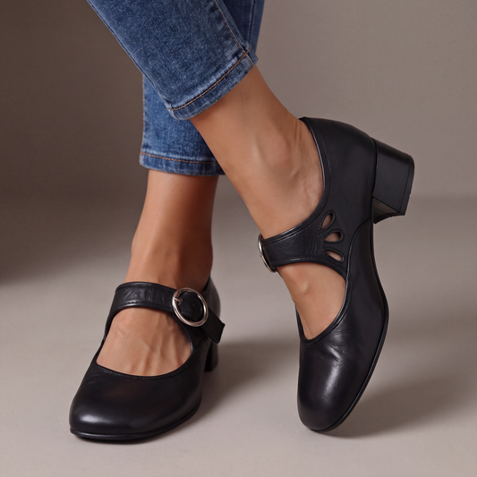 Ewa | Skórzane Buty Ortopedyczne Mary Jane