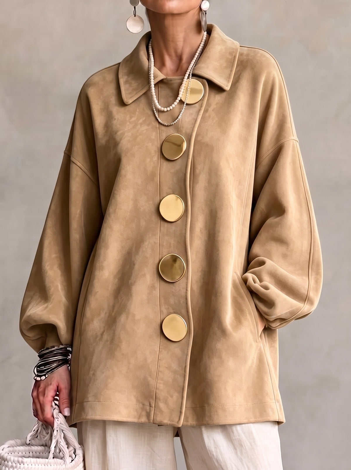 Lorena | Elegancka Kurtka z Zamszu