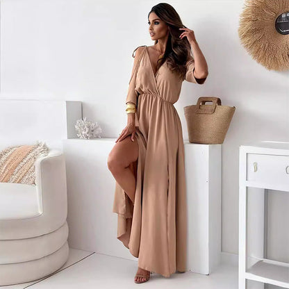 Valentina - Elegancka, seksowna sukienka z dekoltem w kształcie litery V